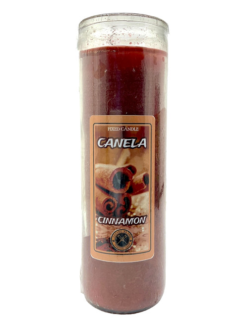 Cinnamon Canela 7 Day Dressed & Blessed Prayer Candle For Protection, Prosperity, Passion, ETC.