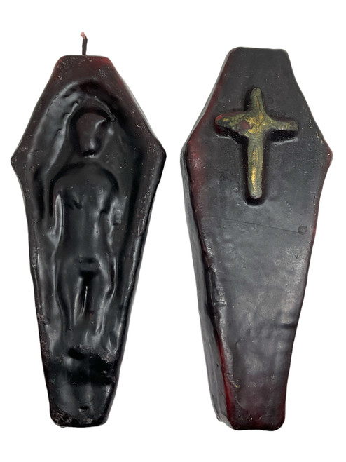 Coffin / Figure Candle / Black / 6.5" / Dominate & Control