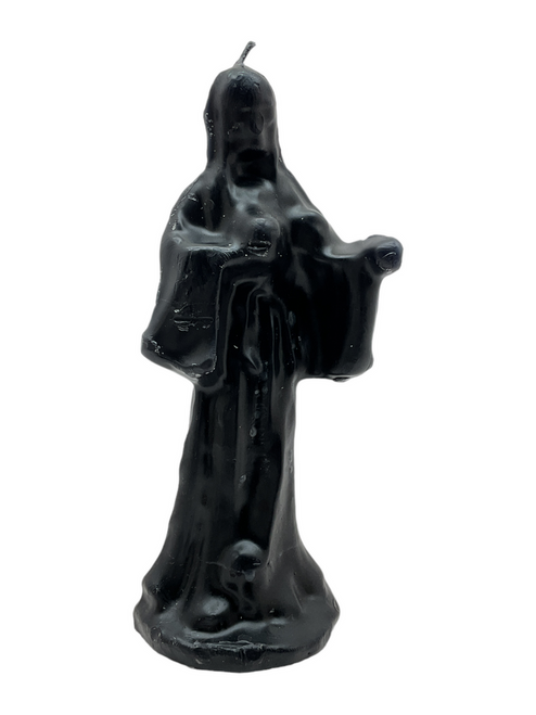 Holy Death / Santa Muerte / Figure Candle / Black / 7" / Positive Change & Open Road