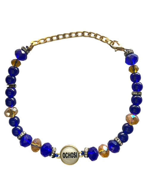 Ochosi / Double Sided / Adjustable Length Clasp Bracelet / 7” - 9” / Protection & Justice