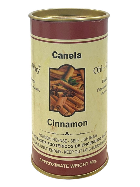 Cinnamon / Canela / Spicy & Warm Aromatic / Powder Incense / Self Lightning / 50 grams