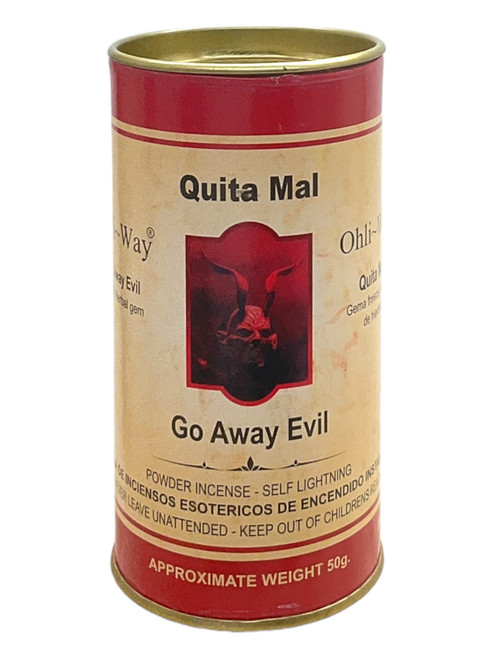 Go Away Evil / Fresh & Herbal Gem / Powder Incense / Self Lightning / 50 grams