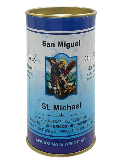 Saint Michael / San Miguel / Herbal & Amber Woody / Powder Incense / Self Lightning / 50 grams