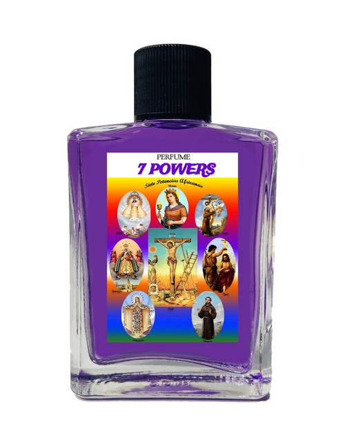 7 African Powers 7 Potencias Spiritual Perfume To Overcome Obstacles & Protection From Harm 1oz