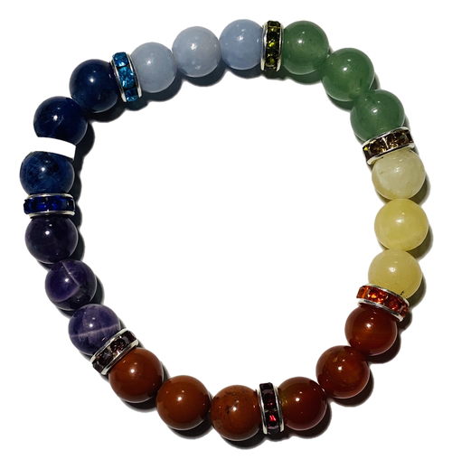 7 Chakra Stone Yoga Bracelet Reiki Natural Gemstone Braided - Temu