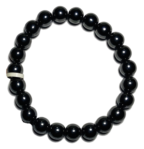 Hematite Spiritual Bead Bracelet (8mm Beads)