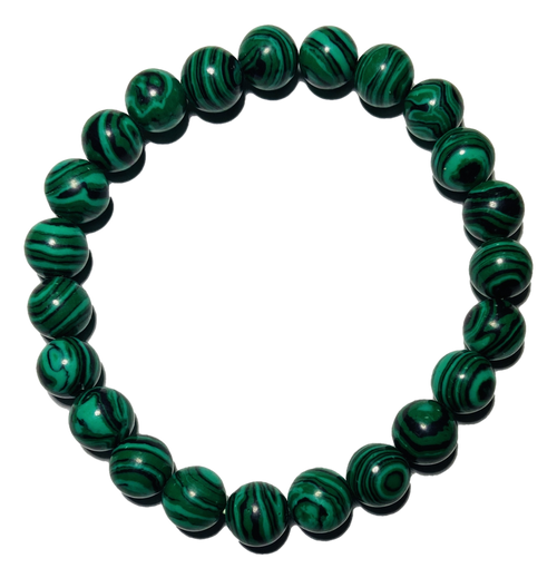 Malachite Spiritual Bead Bracelet (8mm Beads)