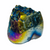 Rainbow Aura Quartz Crystal Cluster Stone Card Holder (Version 2)