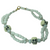 Santa Muerte Skulls & Beads Clasp Bracelet For Making Positive Changes & Brighter Future WHITE