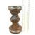 Decorative Round & Tall Wooden Incense Cone & Tea Light Candle Holder 6" 