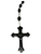 Plastic BLACK Rosary Necklace For Prayer, Protection, Peace, ETC.