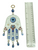 Hamsa Evil Eye Talisman Ancient Symbol Of Protection To Ward Off Evil & Attract Good Luck WHITE 8"