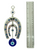 Double Horseshoe Evil Eye Talisman Ancient Symbol Of Protection To Ward Off Evil & Attract Good Luck 8.5"