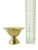 Floral Brass Puja Lamp Incense Stick Holder 2.5" 