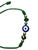 Evil Eye Knotted String Green Spiritual Bracelet For Protection, Wisdom, Good Luck, ETC.