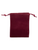 Burgundy Velvet 4” Drawstring Mojo Bag Pouch