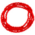 Red Eleke Bead 32" Spiritual Necklace 