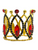 Orisha Eleggua Rhinestone Fancy Mini Crown Coronita De Elggua 2"