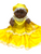 Orisha Oshun 8" Baby Spirit Doll For Protection, Good Fortune, Connect With Ancestors, ETC. 8"