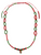 Saint Michael 26"-34" Adjustable Length Beaded Necklace W/ Mini Saint Michael Image Pendant