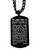 Saint Jude Stainless Steel Black 20" Necklace W/ Oracion On Back