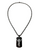 Divine Child Jesus Divino Nino Jesus Stainless Steel Black 20" Necklace W/ Oracion On Back