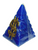 Pyramid Blue Scented Candle Vela Piramide Perfumada For Good Luck, Success, Better Mood, ETC. 4"