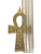 Ankh The Key Of Life Jumbo 6" Gold Color Spiritual Talisman Charm Pendant