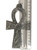 Ankh The Key Of Life Jumbo 6" Silver Color Spiritual Talisman Charm Pendant