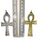 Ankh The Key Of Life  3" Gold Color Spiritual Talisman Charm Pendant