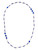 Orisha Yemaya Fancy Eleke Bead 40" Spiritual Necklace For Rejuvenation, Fertility, Healing, ETC.