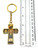 Saint Benedict San Benito Cross Keychain Made In Italy For Protection, Enemies Go Away, Run Devil Run, ETC.