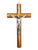 Crucifixion Of Jesus Christ INRI Mahogany & Olive Wood Crucifix  8" Crucifix Made In Italy