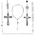 Saint Michael San Miguel Crucifix Xtra Long Rosary Necklace With Storage Box For Prayer, Protection, Peace, ETC.