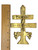 Cross Of Caravaca 5.5"Jumbo Brass 5piritual Talisman Charm Pendant Wall Hanging For Tranquility, Good Luck, Ward Off Evil, ETC.