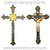 Saint Benedict Medal Black/Gold Wall Mounted 12” Crucifix For Protection, Enemies Go Away, Run Devil Run, ETC.