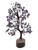 Amethyst Silver Wire Lucky Money Tumbled Gemstone 9" Tree For Good Luck, Abundance, Chakra Balance, ETC.