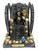 Holy Death Santa Muerte Sitting On Throne Surrounded By Skulls 6" Statue For Protection, Positive Changes, Open Road, ETC.