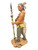 Native American Indian Warrior Holding Spear & Shield 15.5" Statue For Family, Peace, Strength, ETC.