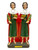 Saint Cosme & Saint Damian Patrons Of Medicine 12" Statue For Protection, Healing, Family Bonding, ETC.