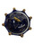 Orisha Yemaya Mother Of All Waters Navy Blue & Gold 4" Porcelain Offering Jar Sopera With Lid