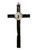 Crucifixion Of Jesus Christ Saint Benedict Medal Black Inlay 7" Crucifix Pendant For Protection, Enemies Go Away, Run Devil Run, ETC.