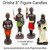 Double Wicks Orisha Eleggua Guardian Of The Crossroads & Destiny 8" Figure Candle For Protection, Guidance, Road Opening, ETC.