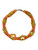 Orisha Oshun Fancy Eleke Bead Gold & Orange Clasp Bracelet 8" For Protection, Guidance, Road Opening, ETC.