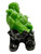 Happy Go Lucky Green Buddha Lucky Feng Shui Decorative 14" Statue For Family Harmony, Health, Peace, ETC.