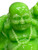 Happy Go Lucky Green Buddha Lucky Feng Shui Decorative 14" Statue For Family Harmony, Health, Peace, ETC.