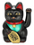 Lucky Cat Battery Operated Waving Arm Beckoning Hand Waving Fortune Black Cat Maneki Neko 6"