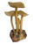 Lucky Mushrooms Fungi Shrooms Hand Carved 7.5" Wooden Figure For Transformation, Prosperity, Longevity, ETC