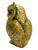 Golden Goddess Owl Facing Left 5" Statue For Wisdom, Transformation, Intuition, ETC.