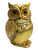 Golden Goddess Owl Facing Right 5" Statue For Wisdom, Transformation, Intuition, ETC.